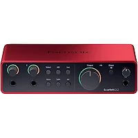 Focusrite 2i2 Gen4 With Harbinger Studio Monitor Pair, Stands & Cables