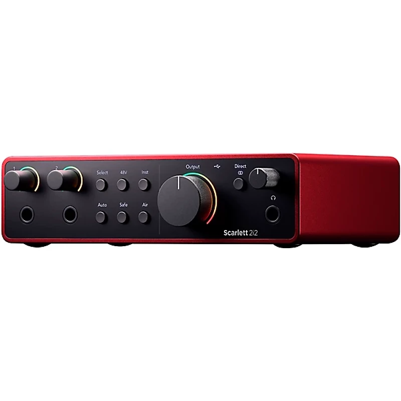 Focusrite 2i2 Gen4 With Harbinger Studio Monitor Pair, Stands & Cables