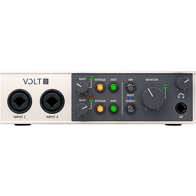 Universal Audio Volt 2 With Harbinger Studio Monitor Pair, Stands & Cables -