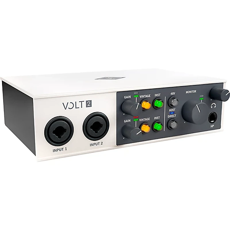 Universal Audio Volt 2 With Harbinger Studio Monitor Pair, Stands & Cables -
