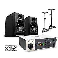 Universal Audio Volt 1 With Harbinger Studio Monitor Pair, Stands & Cables -