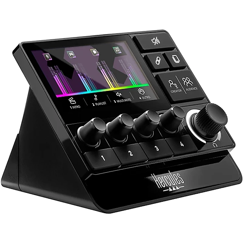 Hercules DJ Stream 200 XLR Customizable 8-Track Audio Mixer for Advanced Streaming, Content Creation & Gaming (Windows PC)