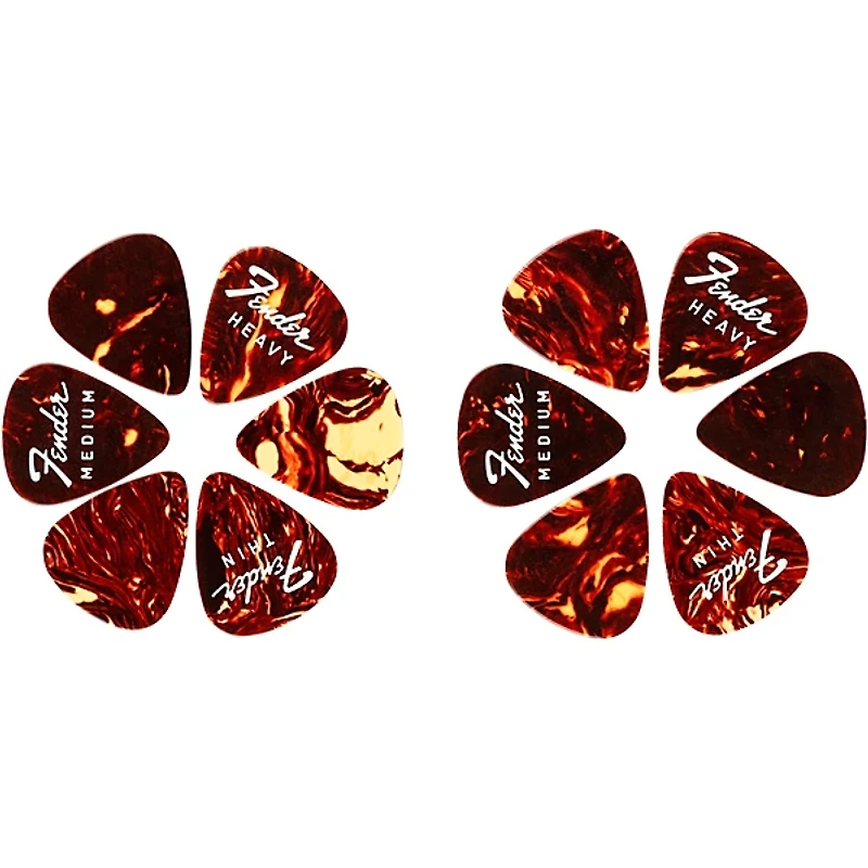 Fender Fine Electric Variety Pick Tin 12 Pack