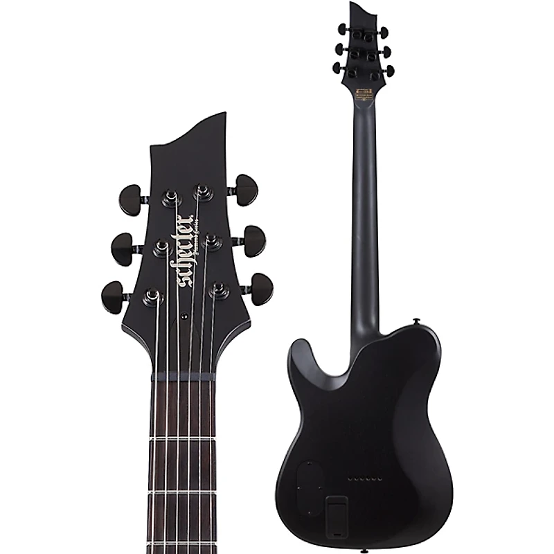 Schecter Guitar Research PT Black Ops Electric Guitar Satin Black Open Pore