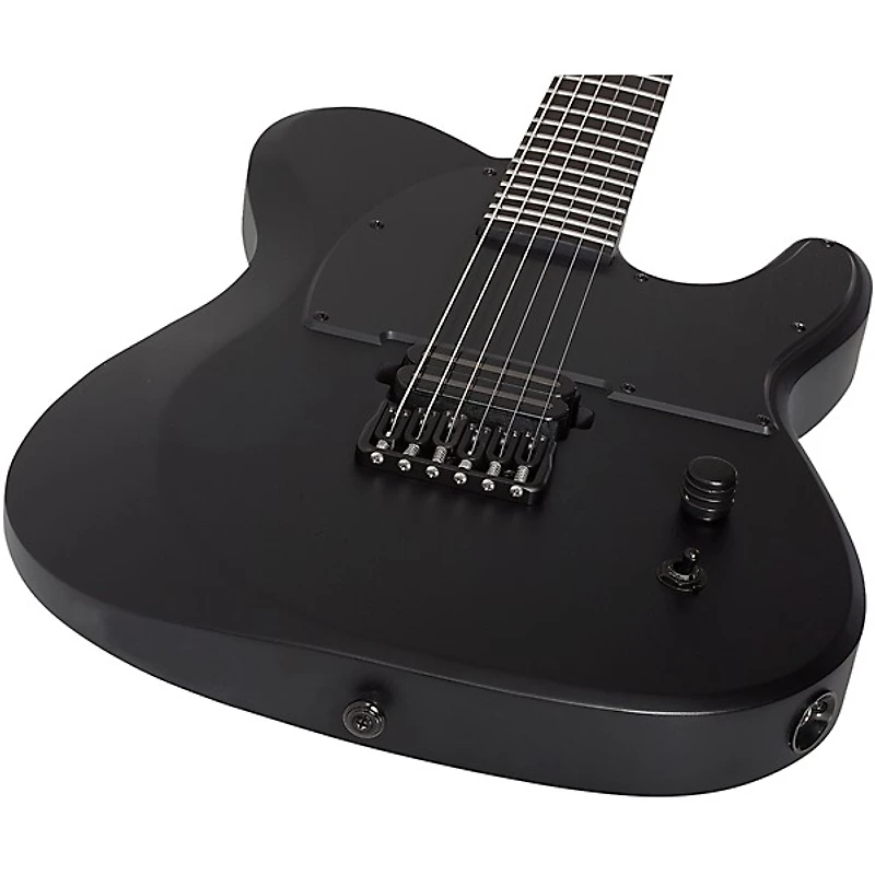 Schecter Guitar Research PT Black Ops Electric Guitar Satin Black Open Pore