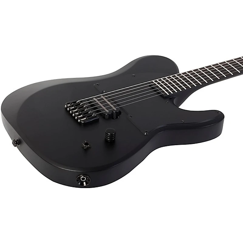 Schecter Guitar Research PT Black Ops Electric Guitar Satin Black Open Pore