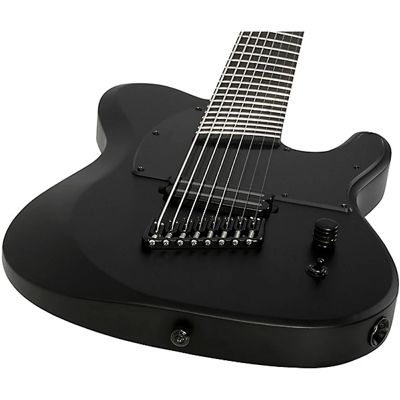 Schecter Guitar Research PT-8 MS Black Ops Electric Guitar Satin Black Open Pore