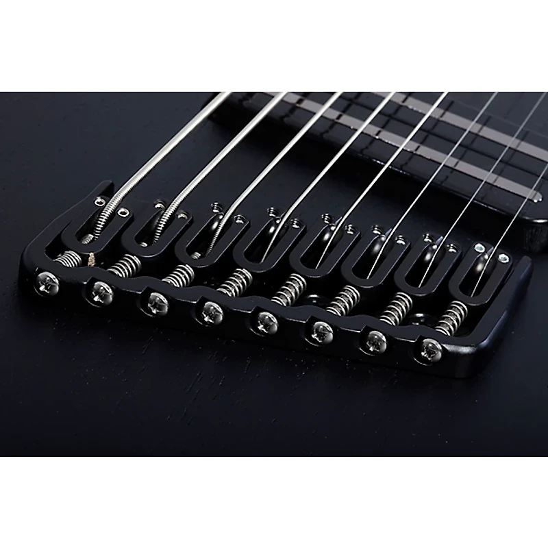 Schecter Guitar Research PT-8 MS Black Ops Electric Guitar Satin Black Open Pore