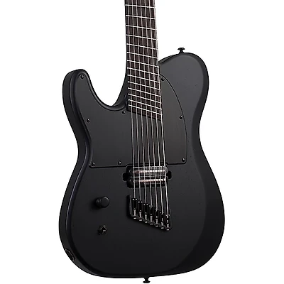 Schecter Guitar Research PT-7 MS Black Ops Left Handed Electric Guitar Satin Black Open Pore