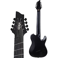 Schecter Guitar Research PT-8 MS Black Ops Left Handed Electric Guitar Satin Black Open Pore