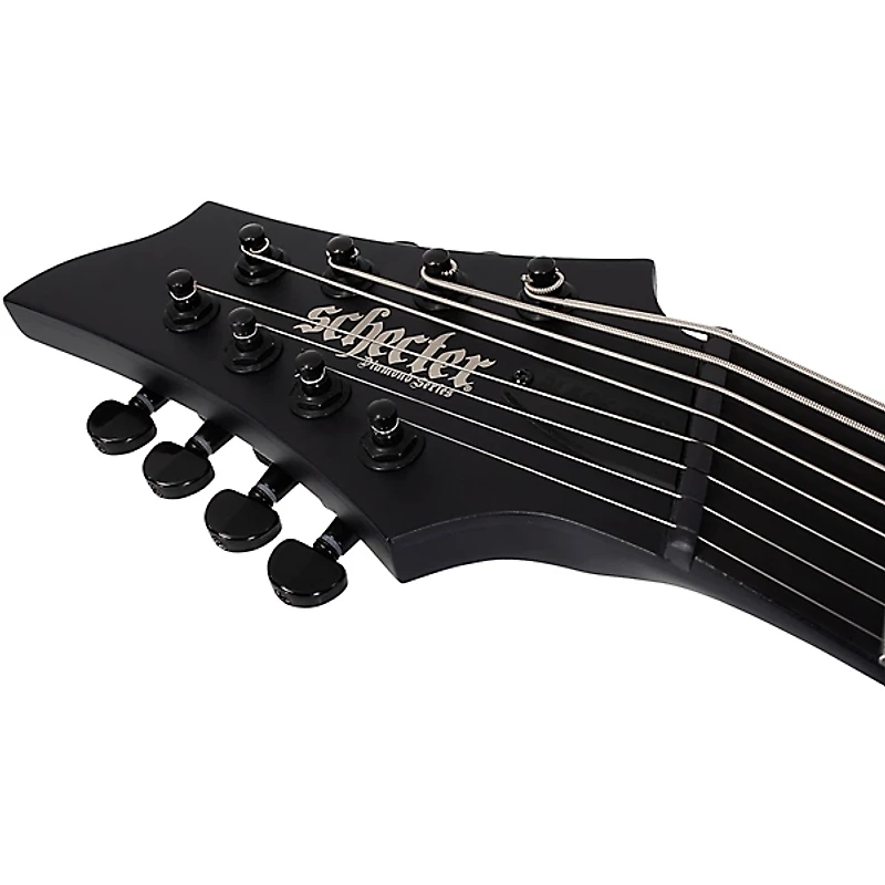 Schecter Guitar Research PT-8 MS Black Ops Left Handed Electric Guitar Satin Black Open Pore