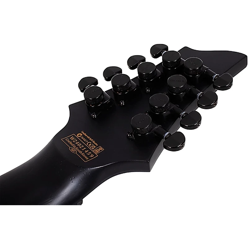 Schecter Guitar Research PT-8 MS Black Ops Left Handed Electric Guitar Satin Black Open Pore