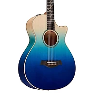 Taylor Custom All Urban Ash 12-Fret Grand Concert Acoustic-Electric Guitar Ombre Blue