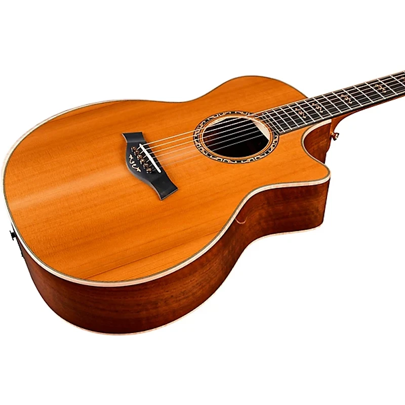 Taylor Custom Western Red Cedar-Grafted Walnut Grand Auditorium Acoustic-Electric Guitar Shaded Edge Burst