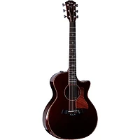 Taylor Custom Western Red Cedar-East Indian Rosewood Grand Auditorium Acoustic-Electric Guitar Brown Sugar Mocha