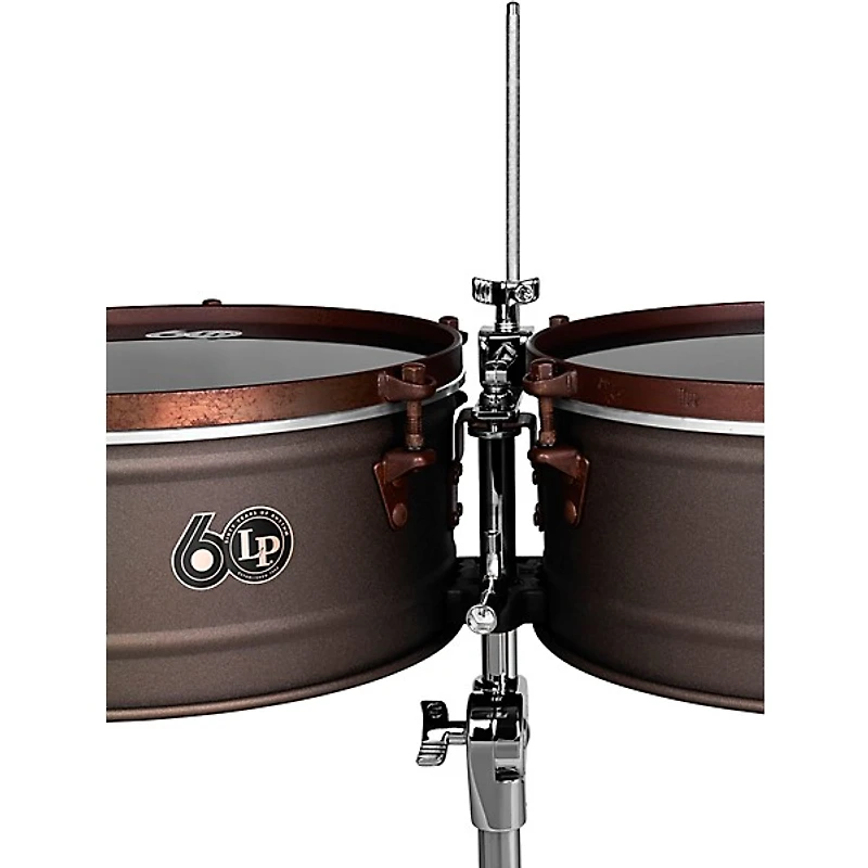 LP LP 60th Anniversary Timbales With Rustic Bronze hardware 14 in./15 in. Antique Bronze Finish