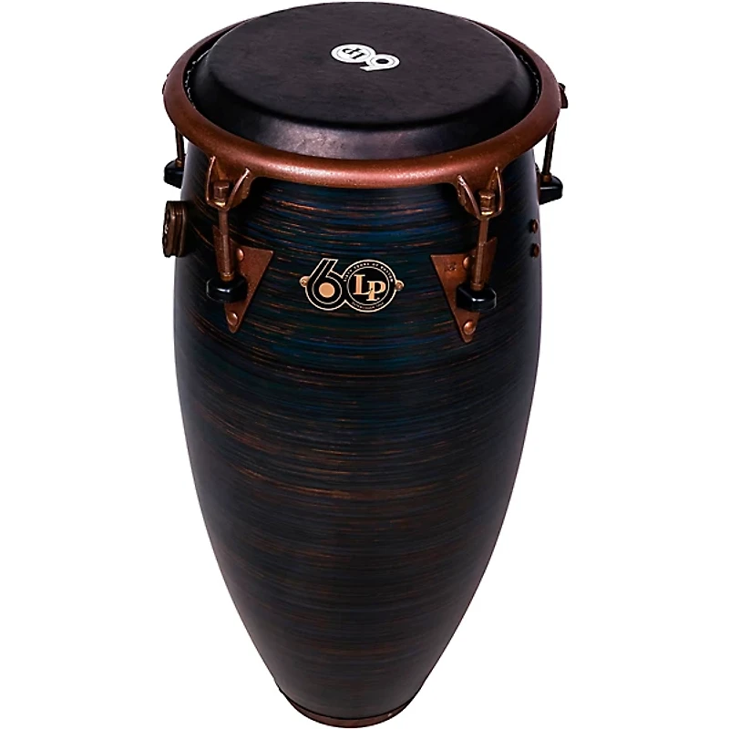 LP LP 60th Anniversary Top Tuning Fiberglass Conga with Rustic Bronze Hardware