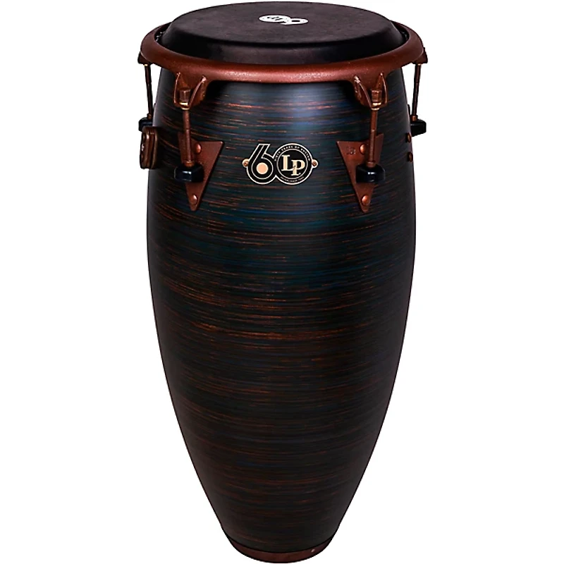 LP LP 60th Anniversary Top Tuning Fiberglass Conga with Rustic Bronze Hardware