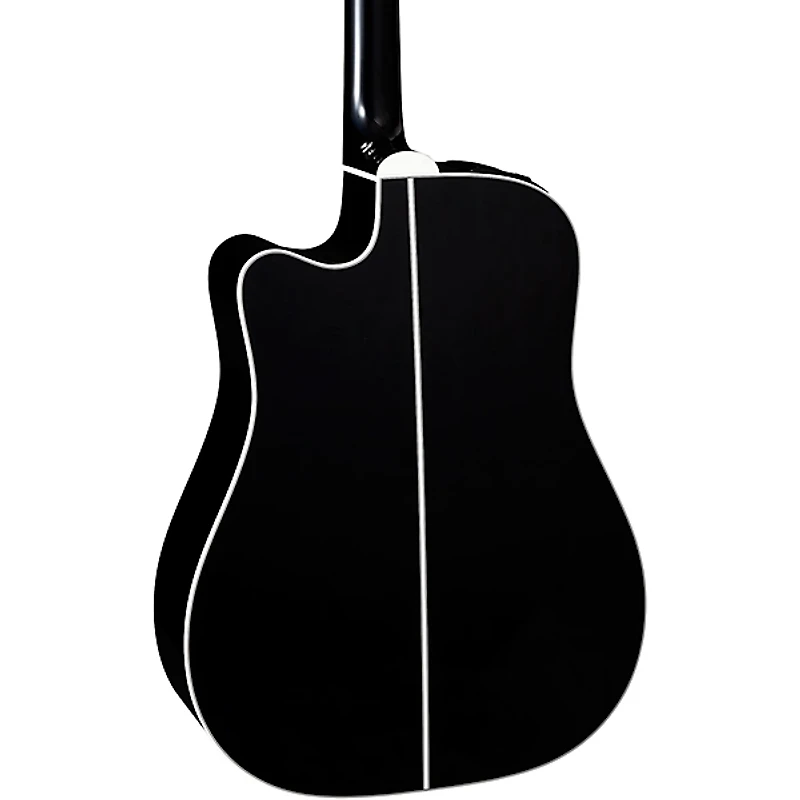 Takamine EF341DX Dreadnought Cutaway Acoustic-Electric Guitar Black