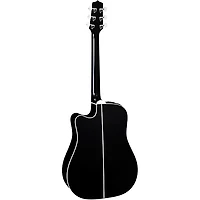 Takamine EF341DX Dreadnought Cutaway Acoustic-Electric Guitar Black