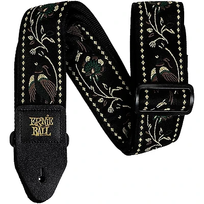 Ernie Ball Classic Jacquard Polypro Guitar Strap - Black Pheasant 2 in.
