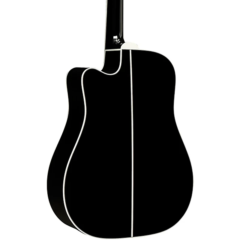Takamine EF381DX 12-String Dreadnought Cutaway Acoustic-Electric Guitar Black