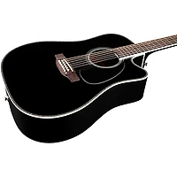Takamine EF381DX 12-String Dreadnought Cutaway Acoustic-Electric Guitar Black