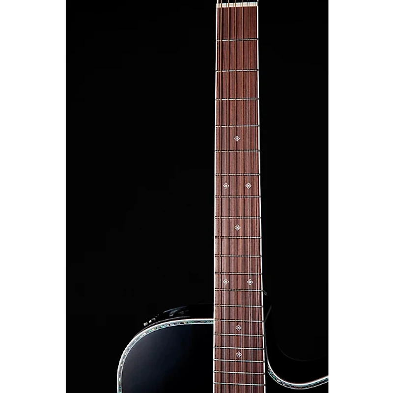 Takamine EF381DX 12-String Dreadnought Cutaway Acoustic-Electric Guitar Black