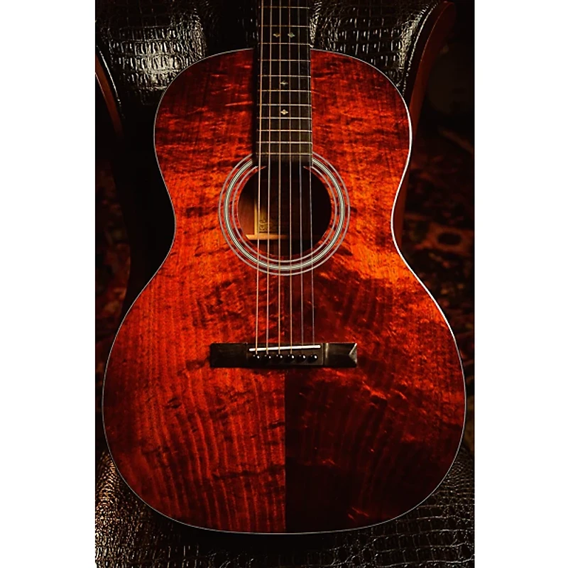Recording King ROS-729 Tonewood Reserve Koa 000 12-Fret Acoustic Guitar Natural