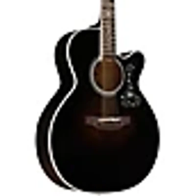 Takamine EF450C NEX Thermal Top Acoustic-Electric Guitar Transparent Black Burst