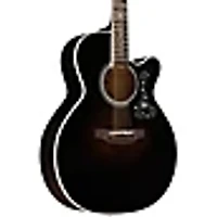 Takamine EF450C NEX Thermal Top Acoustic-Electric Guitar Transparent Black Burst