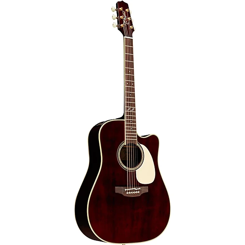 Takamine JJ325SRC John Jorgenson Signature Dreadnought Acoustic-Electric Guitar Red Satin