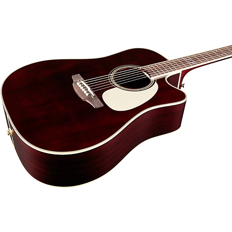 Takamine JJ325SRC John Jorgenson Signature Dreadnought Acoustic-Electric Guitar Red Satin