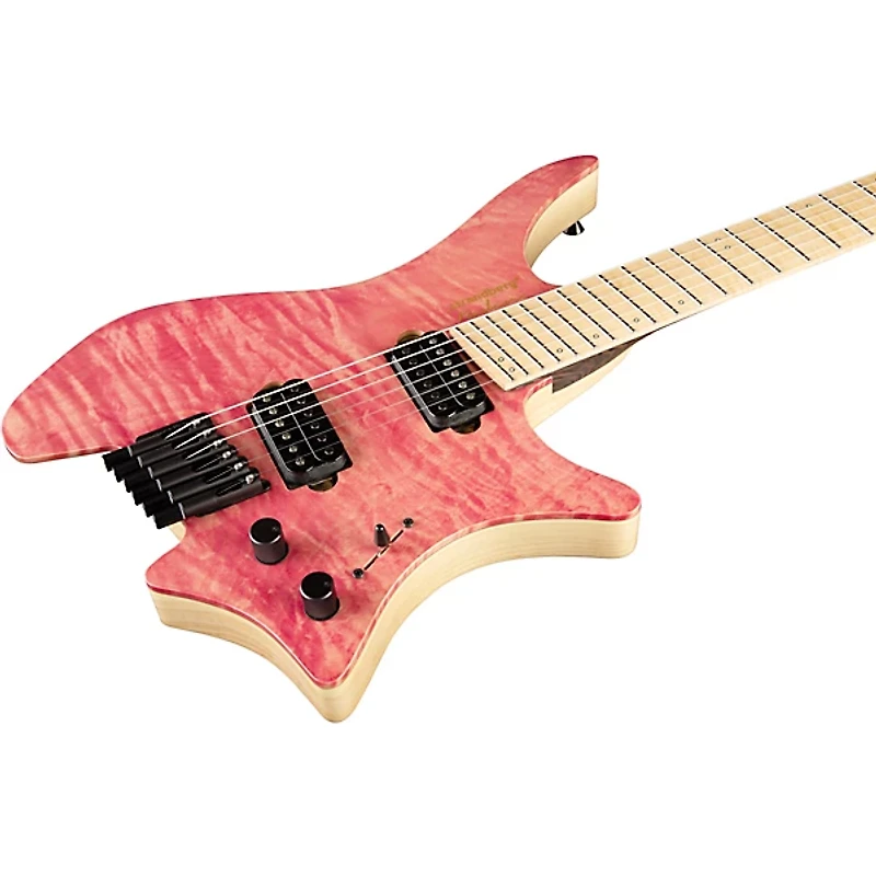 strandberg Boden J Artisan 6 Maple Tochi Electric Guitar Trans Pink