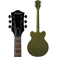 Gretsch Guitars Streamliner Cateye Center Block Black Hardware Limited-Edition Electric Guitar Olive Drab