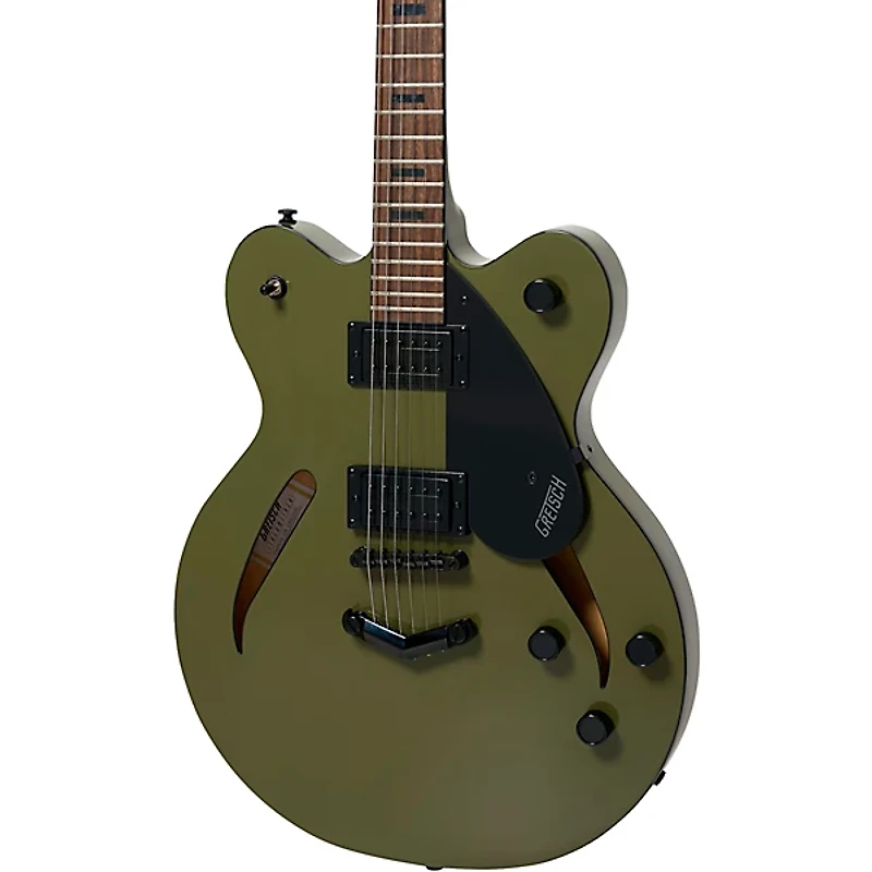 Gretsch Guitars Streamliner Cateye Center Block Black Hardware Limited-Edition Electric Guitar Olive Drab