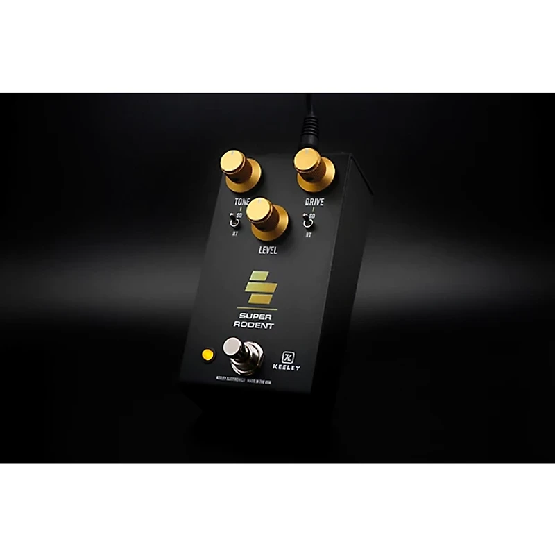 Keeley Super Rodent Overdrive & Distortion Effects Pedal Black/Yellow