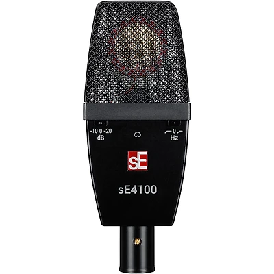 sE Electronics sE 4100 Large Diaphragm Cardioid Condenser Microphone w/Mount and Case Black