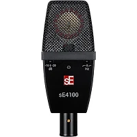 sE Electronics sE 4100 Large Diaphragm Cardioid Condenser Microphone w/Mount and Case Black