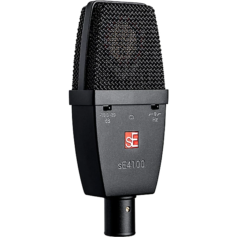 sE Electronics sE 4100 Large Diaphragm Cardioid Condenser Microphone w/Mount and Case Black