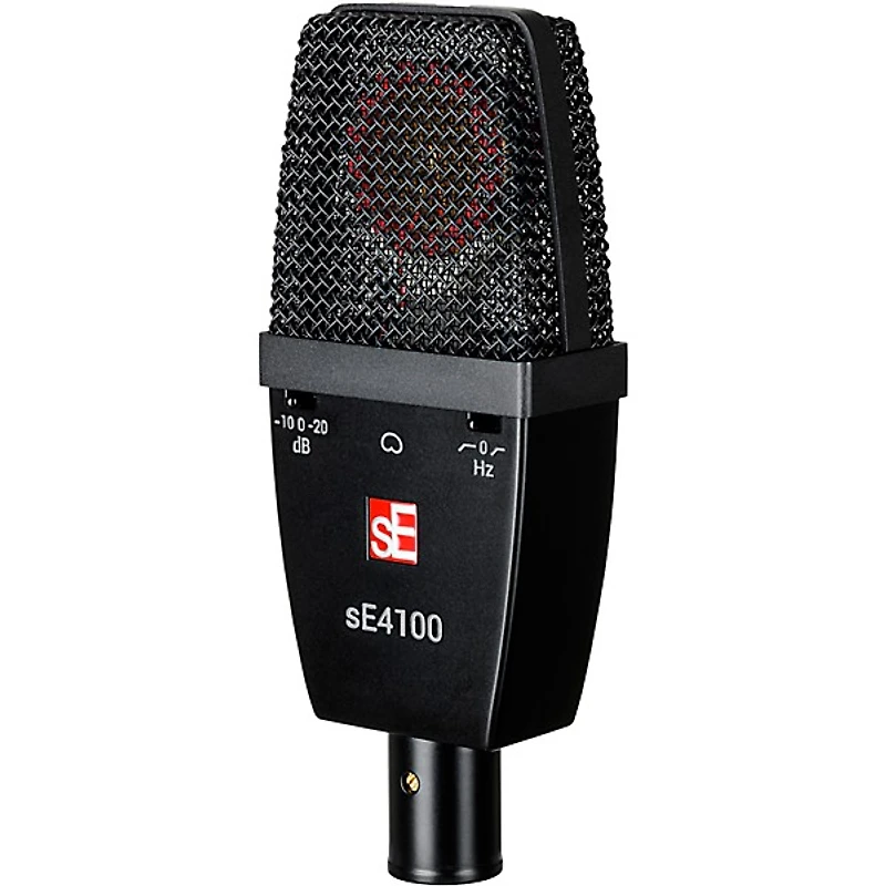 sE Electronics sE 4100 Large Diaphragm Cardioid Condenser Microphone w/Mount and Case Black