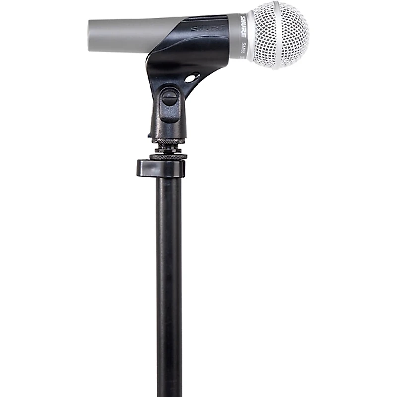 Shure Round Base Mic Stand with Standard Height Adjustable Twist Clutch - 12" Base Black