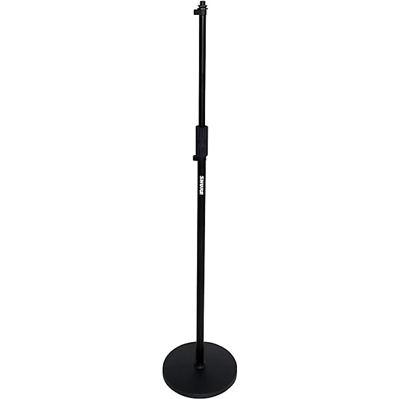 Shure Round Base Mic Stand With Standard Height-Adjustable Twist Clutch - 10" Base Black