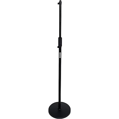 Shure Round Base Mic Stand With Standard Height-Adjustable Twist Clutch - 10" Base Black