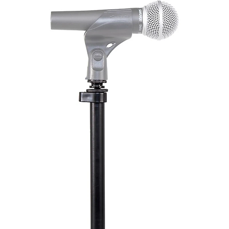 Shure Round Base Mic Stand With Standard Height-Adjustable Twist Clutch - 10" Base Black