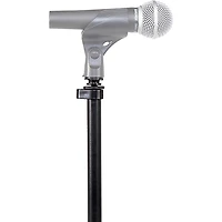Shure Round Base Mic Stand With Standard Height-Adjustable Twist Clutch - 10" Base Black