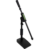 Shure by Gator Compact Low-Profile Desktop Microphone Stand With Boom - Black