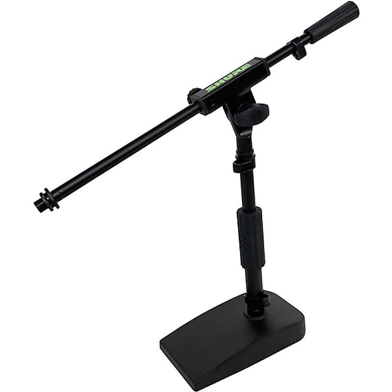 Shure by Gator Compact Low-Profile Desktop Microphone Stand With Boom - Black