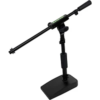 Shure by Gator Compact Low-Profile Desktop Microphone Stand With Boom - Black