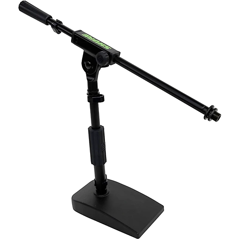 Shure by Gator Compact Low-Profile Desktop Microphone Stand With Boom - Black